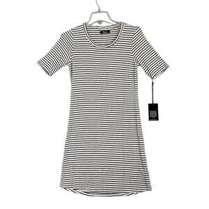 Revolve Michael Lauren T-Shirt Dress Women Sz XS Ribbed Y2K Casual Quiet Luxury